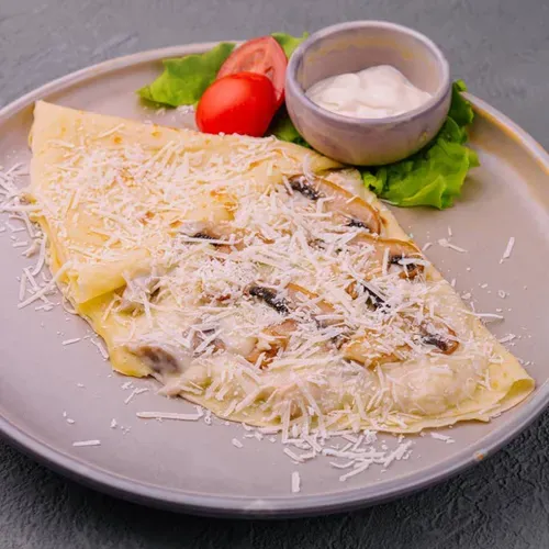 Clătita cu pui și ciuperci